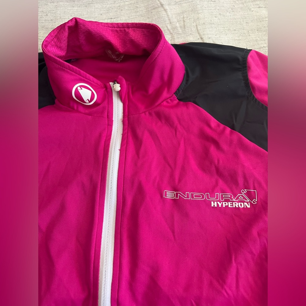 Endura Hyperon Cycling Jersey Womens Medium Pink Full Zip - Picture 3 of 7